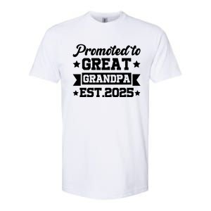 Soon To Be Great Grandfather Promoted To Great Grandpa 2025 Gift Softstyle CVC T-Shirt