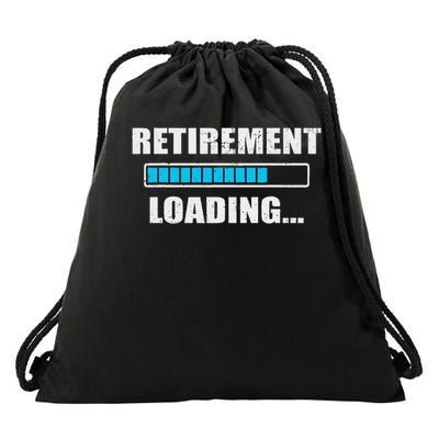 Soon To Be Retired Retiring Soon Funny Retirement Loading Drawstring Bag