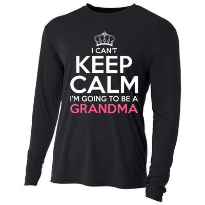 Soon To Be Grandma Art For Mom Women New Grandmother Grandma Cooling Performance Long Sleeve Crew