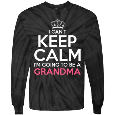 Soon To Be Grandma Art For Mom Women New Grandmother Grandma Tie-Dye Long Sleeve Shirt