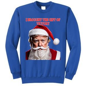 Santa Trump Brought Victory For Christmas Funny Cute Gift Sweatshirt