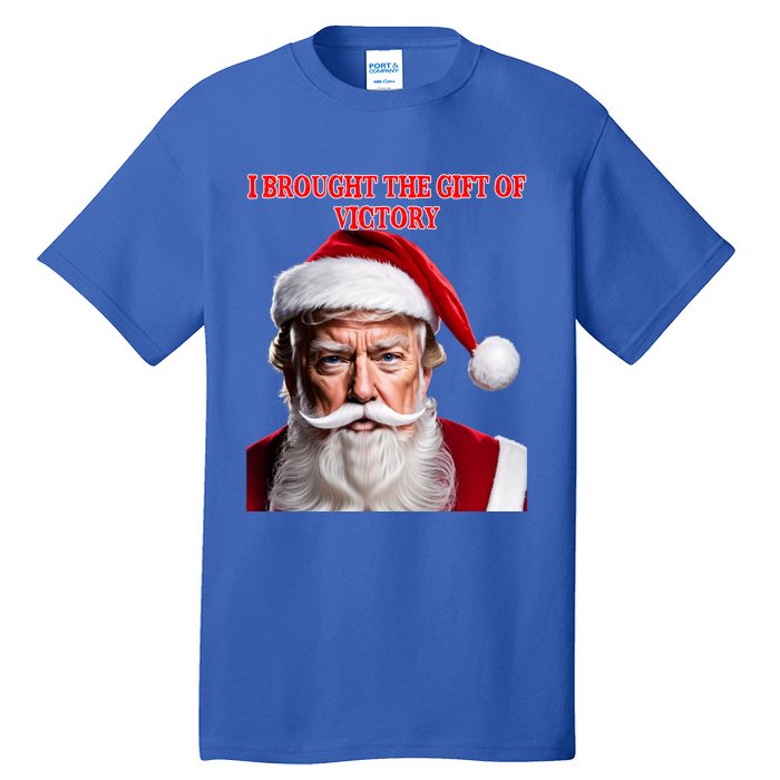 Santa Trump Brought Victory For Christmas Funny Cute Gift Tall T-Shirt