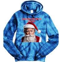 Santa Trump Brought Victory For Christmas Funny Cute Gift Tie Dye Hoodie