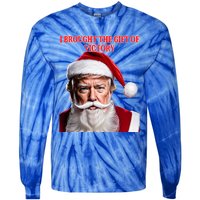 Santa Trump Brought Victory For Christmas Funny Cute Gift Tie-Dye Long Sleeve Shirt