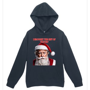 Santa Trump Brought Victory For Christmas Funny Cute Gift Urban Pullover Hoodie