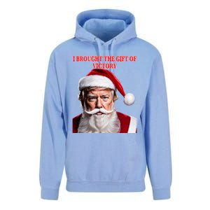 Santa Trump Brought Victory For Christmas Funny Cute Gift Unisex Surf Hoodie