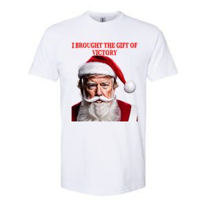 Santa Trump Brought Victory For Christmas Funny Cute Gift Softstyle CVC T-Shirt