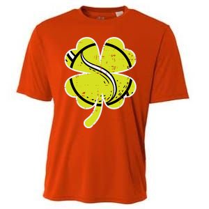 Shamrock Tennis Ball St Patricks Day Sports Meaningful Gift Cooling Performance Crew T-Shirt