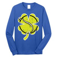 Shamrock Tennis Ball St Patricks Day Sports Meaningful Gift Long Sleeve Shirt