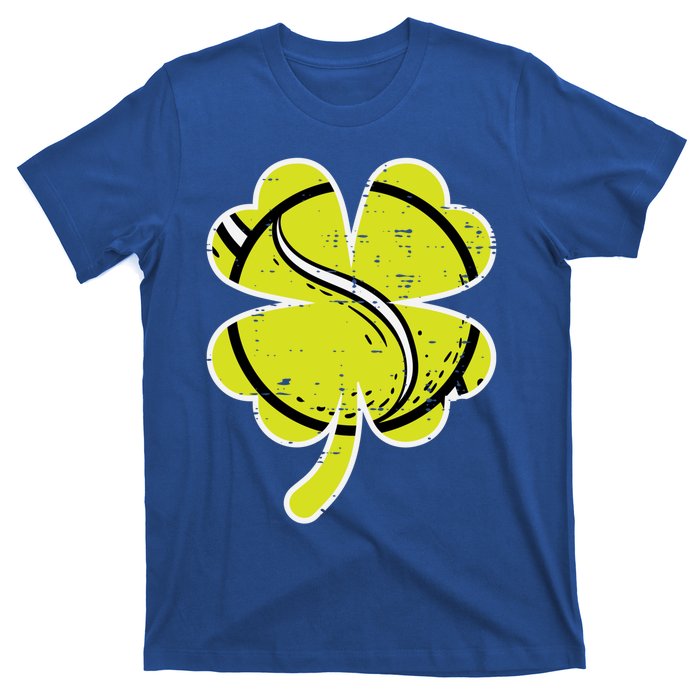 Shamrock Tennis Ball St Patricks Day Sports Meaningful Gift T-Shirt