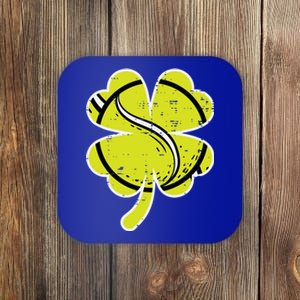 Shamrock Tennis Ball St Patricks Day Sports Meaningful Gift Coaster