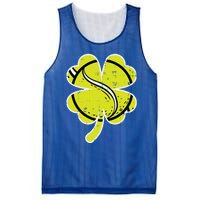 Shamrock Tennis Ball St Patricks Day Sports Meaningful Gift Mesh Reversible Basketball Jersey Tank