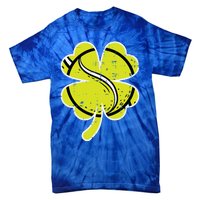 Shamrock Tennis Ball St Patricks Day Sports Meaningful Gift Tie-Dye T-Shirt