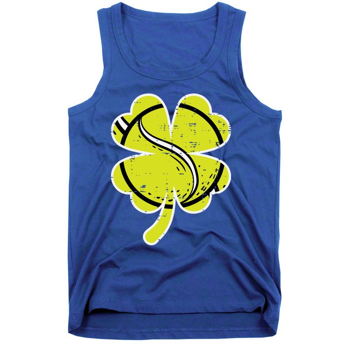 Shamrock Tennis Ball St Patricks Day Sports Meaningful Gift Tank Top