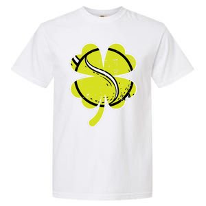 Shamrock Tennis Ball St Patricks Day Sports Meaningful Gift Garment-Dyed Heavyweight T-Shirt