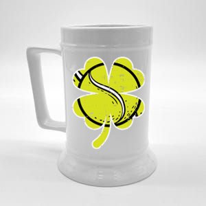 Shamrock Tennis Ball St Patricks Day Sports Meaningful Gift Beer Stein