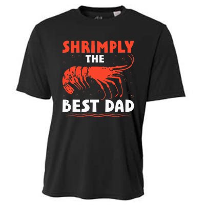 Shrimply The Best Marine Biologist Dad Oceanic Fathers Day Cooling Performance Crew T-Shirt