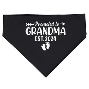 Soon To Be Grandma 2024 Promoted To Grandma USA-Made Doggie Bandana