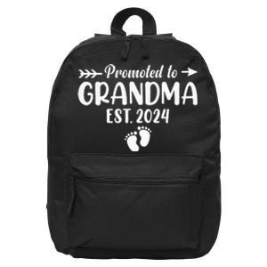 Soon To Be Grandma 2024 Promoted To Grandma 16 in Basic Backpack