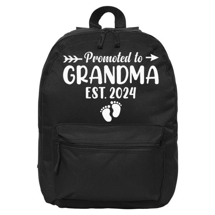 Soon To Be Grandma 2024 Promoted To Grandma 16 in Basic Backpack