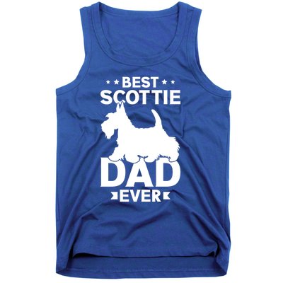 Scottish Terrier Best Scottie Dad Ever Dog Dad Gift Tank Top