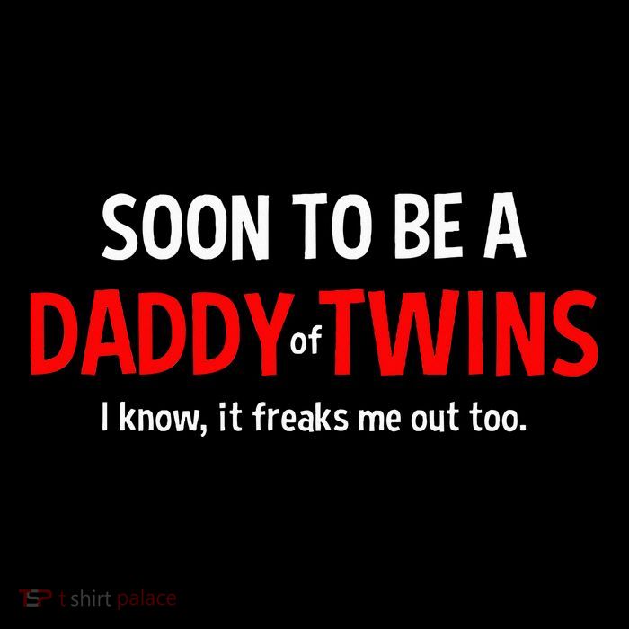 Soon To Be A Daddy Of Twins Expecting Father T-Shirt