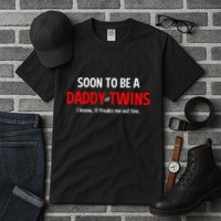 Soon To Be A Daddy Of Twins Expecting Father Tall T-Shirt