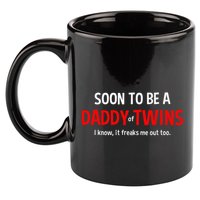 Soon To Be A Daddy Of Twins Expecting Father 11oz C Handle Ceramic Mug