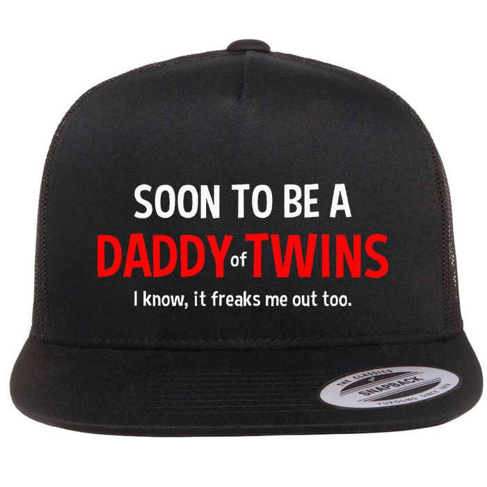 Soon To Be A Daddy Of Twins Expecting Father Flatbill Hat