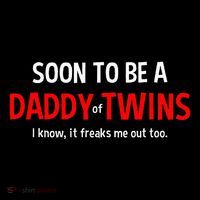 Soon To Be A Daddy Of Twins Expecting Father Premium T-Shirt