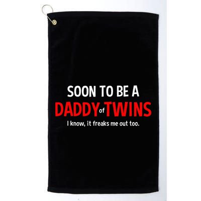 Soon To Be A Daddy Of Twins Expecting Father Golf Towel