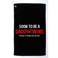 Soon To Be A Daddy Of Twins Expecting Father Golf Towel