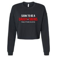 Soon To Be A Daddy Of Twins Expecting Father Cropped Pullover Crew