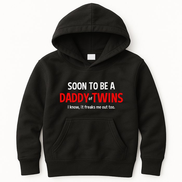 Soon To Be A Daddy Of Twins Expecting Father Kids Hoodie