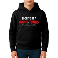 Soon To Be A Daddy Of Twins Expecting Father Kids Hoodie