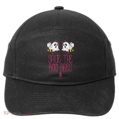 Save The Boobees Boo Bees Breast Cancer Halloween 7-Panel Snapback Hat