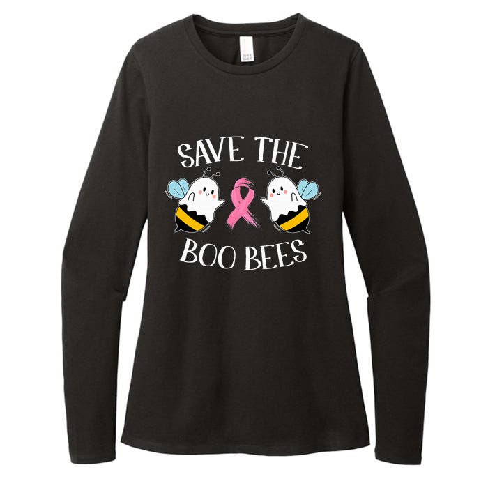 Save The BooBees Lazy Halloween Costume Breast Cancer Womens CVC Long Sleeve Shirt