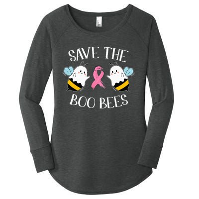 Save The BooBees Lazy Halloween Costume Breast Cancer Women's Perfect Tri Tunic Long Sleeve Shirt