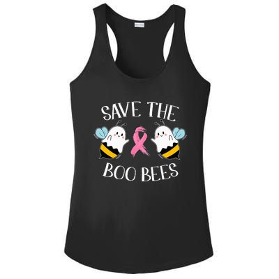 Save The BooBees Lazy Halloween Costume Breast Cancer Ladies PosiCharge Competitor Racerback Tank