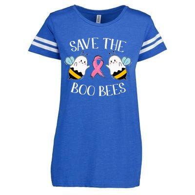 Save The BooBees Lazy Halloween Costume Breast Cancer Enza Ladies Jersey Football T-Shirt