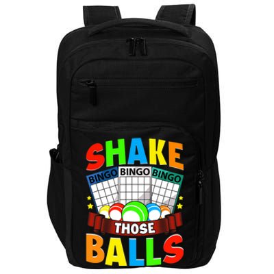 Shake Those Balls Funny Bingo Player Bingo Novelties Impact Tech Backpack