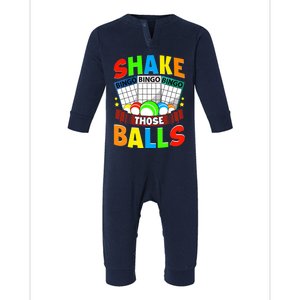 Shake Those Balls Funny Bingo Player Bingo Novelties Infant Fleece One Piece