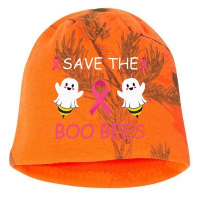 Save The Boo Bees Halloween Funny Breast Cancer Awareness Kati - Camo Knit Beanie