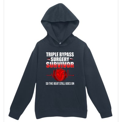 So The Beat Still Goes On Triple Bypass Surgery Urban Pullover Hoodie