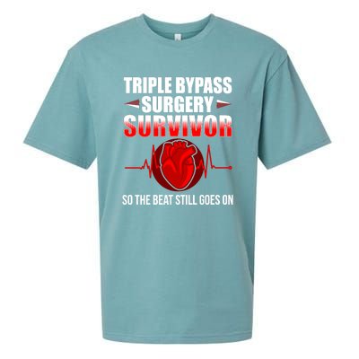 So The Beat Still Goes On Triple Bypass Surgery Sueded Cloud Jersey T-Shirt