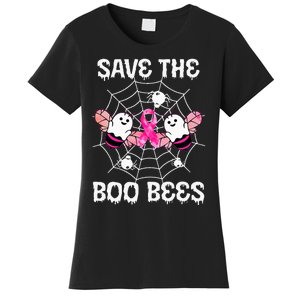 Save The Boobees Boo Bees Breast Cancer Halloween Women's T-Shirt