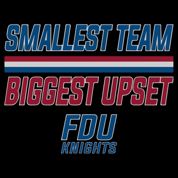Smallest Team, Biggest Upset FDU Drawstring Bag