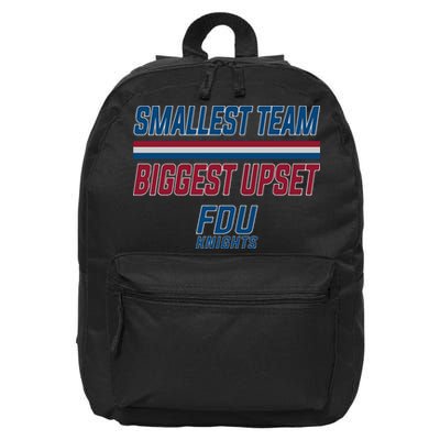 Smallest Team, Biggest Upset FDU 16 in Basic Backpack