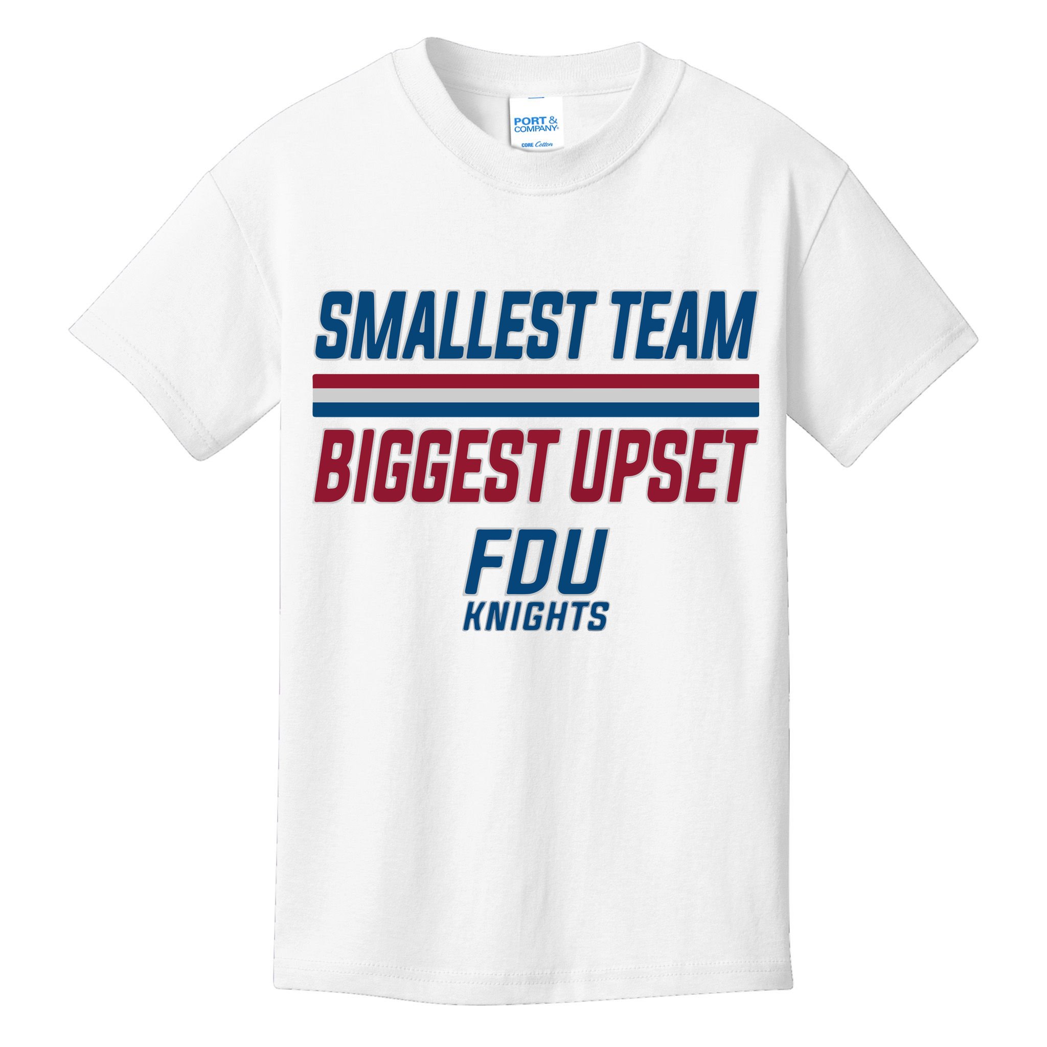 Smallest Team, Biggest Upset FDU Kids T-Shirt