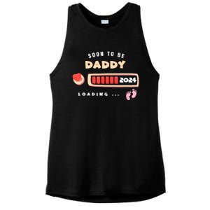 Soon To Be Daddy Pregnancy Announcement Est. 2024 Loading Ladies PosiCharge Tri-Blend Wicking Tank